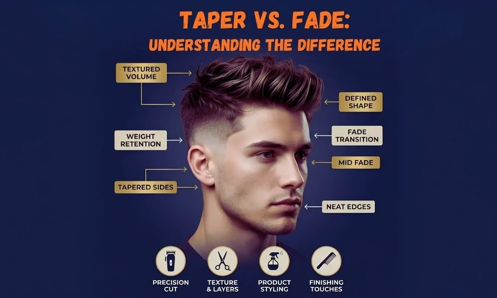 Taper and Fade Difference