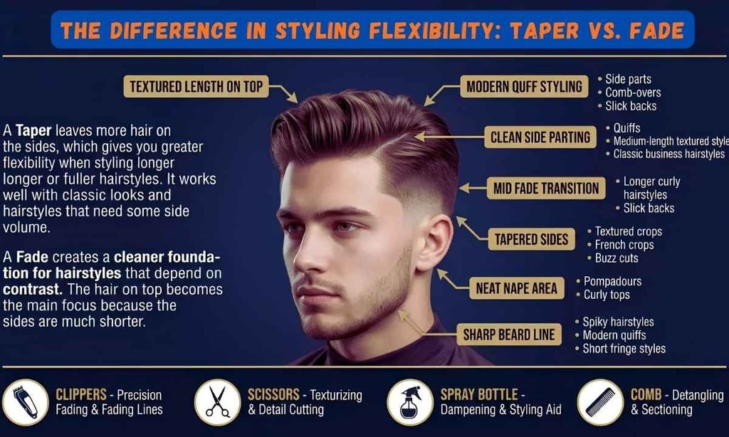 Taper and Fade Difference