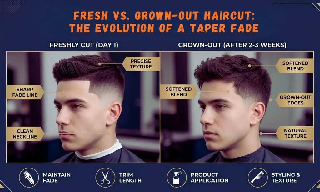 Taper and Fade Difference